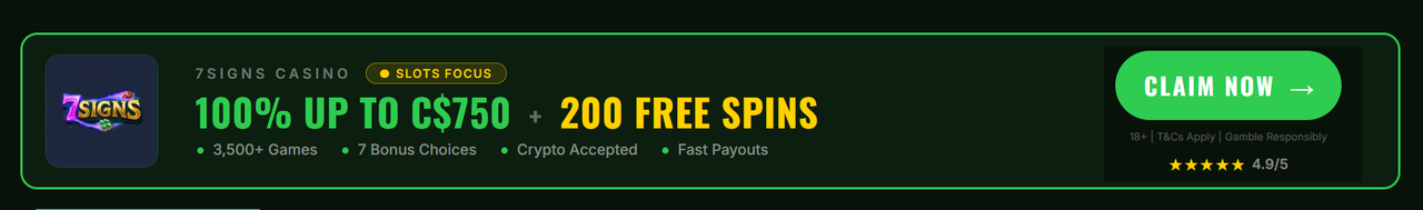 7Signs Casino Offer